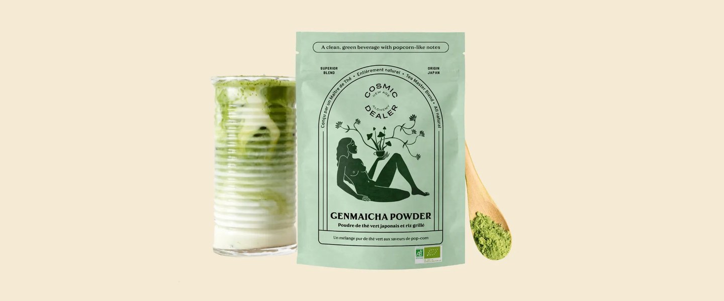 Cosmic Dealer review: Genmaicha powder