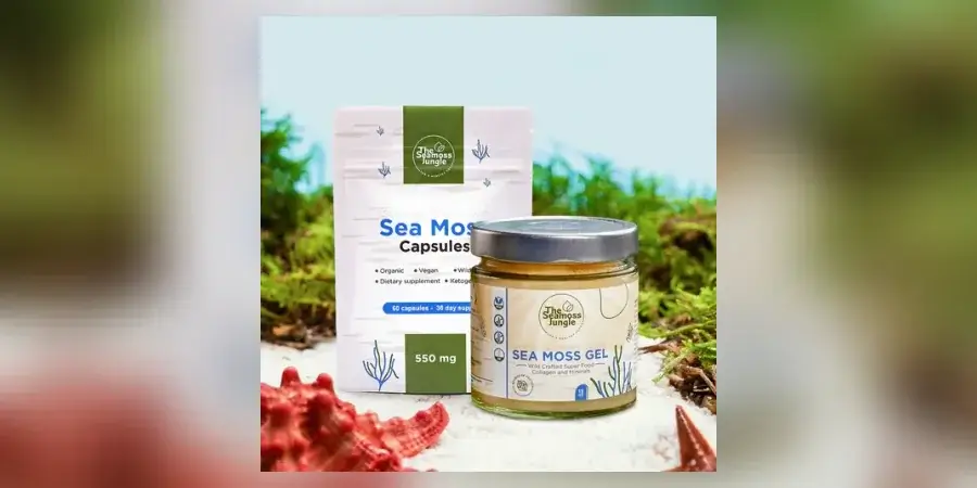 The Seamoss Jungle sea moss capsules and wildcrafted sea moss gel